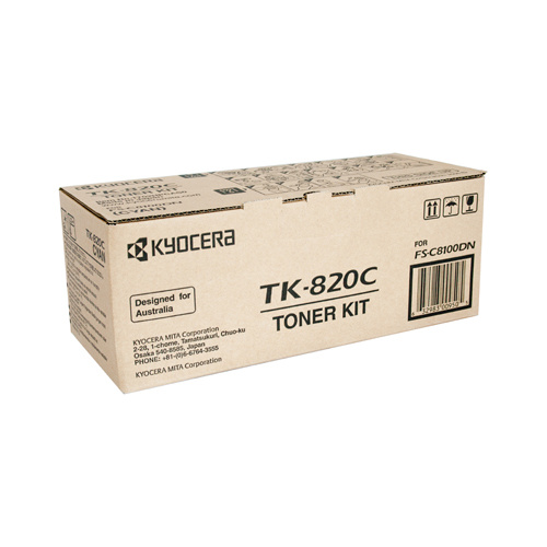 Kyocera TK-820C Cyan Toner