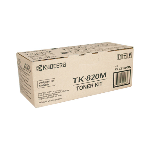 Kyocera TK-820M Magenta Toner